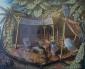 Anthony Gerald Binns, Bozzetto per 'La Notte dell'Iguana' di T. Williams (1988), tempera su carta, cm 33x36