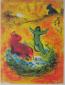 Marc Chagall, Le Piege a Loups, litografia a colori per Daphnis and Chloé