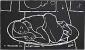 Felice Casorati, Figura accovacciata (1963), linoleumgrafia originale, mm 345x204, euro 960