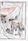 Hokusai Katsushika, Il Fuji sopra una cascata (1870), nishikie, silografia, mm 125x185, euro 144