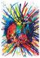 Walasse Ting, Sun (1964), litografia originale a colori, mm 282x395, euro 216