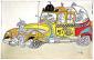 Saul Steinberg, My car (1977), litografia originale a colori, mm 577x364, euro 360