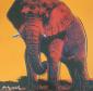 Andy Warhol (after), African Elephant (1983), litografia a colori, tiratura limitata (ed. 2400 es.), numerata a matita, firmata in lastra, cm 60x60 b