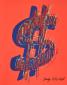 Andy Warhol (after), Dollar Sign, litografia a colori, numerata a matita (ed. 3000 es.), cm 40x50