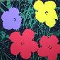 Andy Warhol (after), Flowers, serigrafia a colori edita da Sunday B. Morning, cm 91,5x91,5 l