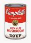 Andy Warhol (after), Soup. Cream of Mushroom, serigrafia a colori edita da Sunday B. Morning, cm 88,9x58,4