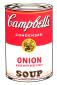 Andy Warhol (after), Soup. Onion (Made with Beef Stock), serigrafia a colori edita da Sunday B. Morning, cm 88,9x58,4