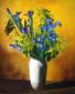 Vaso con iris, cm 90x110