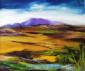 Joy Moore, Boggy landscape, Joyce's country, Ireland (2004), olio su tela, cm 60x50