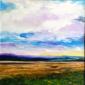 Joy Moore, Grangeover Sands (2002), olio su tela, cm 50x50