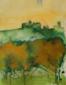 Joy Moore, Monferrato, tempeste di primavera (2008-09), acquerello e inchiostro su carta, cm 52x25, trittico, part. Banengo