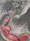Marc Chagall, Eve mautide par Dieu, litografia a colori per Bible (1960), Verve