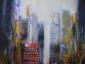 Simone Ari, New York (2009), collage su tela, cm 60x50