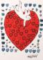 Amor with 55 hearts, litografia a colori, numerata a matita (ed. 1000 es.), cm 36x43