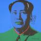 Mao Zedong, litografia a colori, numerata a matita (ed. 2400 es.), firmata in lastra, cm 60x60 h