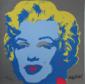 Marilyn Monroe, litografia a colori, numerata a matita (ed. 2400 es.), firmata in lastra, cm 60x60 e