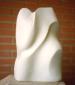 Beatrice Palazzetti, Drappeggio (2003), pietra bianca leccese, cm 26x26x50