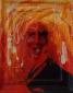 Sergio Boldrin, Omaggio a Munch (2014), acrilico su cartapesta, cm 42x51