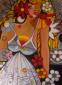 GUIKNI, Fiori di primavera (2010), tecnica mista su tela, cm 60x80