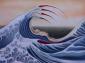 Agnese Cabano, Omaggio a Hokusai (2012), olio su tela, cm 42x33