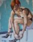 Angela Policastro, Mi vesto o mi spoglio (2009), tecnica mista su tela, cm 80x100