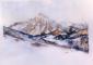 Luci sullo Chaberton (Val di Susa - Piemonte) (2003), acquerello