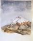 Salendo il Cotopaxi (Ecuador) (2002), acquerello, cm 45x50