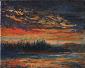 Catherine Perehudoff Fowler, Evening Drama (2008), acrilico su tela, cm 25,5x20