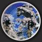 Ersoy Yilmaz, Snow Tree (2015), ceramica dipinta a mano con la tecnica underglaze, diametro cm 40