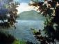 Ryuhei Matsuo, Lake (2011), olio su tela, cm 46x38