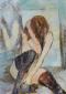 Augusto Ferrara, Nudo, tecnica mista su tela, cm 50x70