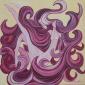 Leni Kae, Painting Joy (2011), acrilico su tela, cm 50x50