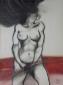 Walter Pazzaia, Nudo n.5 (2006), tecnica mista su carta, cm 50x65