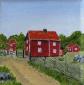 Lars Eriksson, The House, olio su tela, cm 10x10