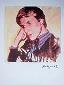 Portraits. Yves Saint Laurent, litografia a colori, numerata a matita (ed. 2400 es.), cm 40x50