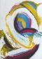 Gregg Simpson, Murano 10 (2015), gouache e pastello su carta, cm 29,7x41,91
