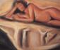 Mariella Difonzo, Nudo disteso (2001), olio su tela