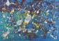Elena Sirtori, Il fondo del mare (2018), tecnica mista su tela, cm 100x70
