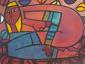 Xavier Hortala, Rouge Coeur, acrilico su tela, cm 79,5x59,5