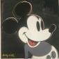 Andy Warhol (after), Mickey Mouse (1981), litografia a colori desunta dalla serie Myths, tiratura limitata (ed. 2400 es.), numerata a mano, firmata in lastra, cm 60x60