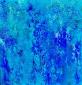 Joy Moore, Blue Iris, Messenger of the Ancient Greek Gods (2021), tecnica mista su tela, cm 80x80