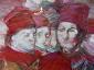 Alessio Gessati, Omaggio a Benozzo Gozzoli 4 (2016), tecnica mista su carta, cm 50x70 (part. a)
