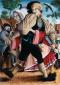 Anthony Gerald Binns, Contadini danzanti (1989), olio su tela, cm 50x70