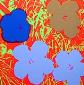Andy Warhol (after), Flowers, serigrafia a colori edita da Sunday B. Morning, cm 91,5x91,5 f