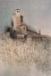 Il castello - Serralunga, acquerello, cm 32x45