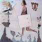 Lettera alle fate (2001), tecnica mista su masonite, cm 70x70