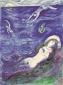 Marc Chagall, 05. So I came forth of the Sea..., litografia d'aprs a colori per Arabian Nights