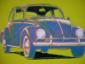 Andy Warhol (after), Volkswagen Beetle 1960. Variante 9 di 32, stampa a colori su carta lucida, tiratura limitata (1000 es.), cm 28x18. Rif. Art 18 Basel 1987