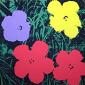 Andy Warhol (after), Flowers, serigrafia a colori edita da Sunday B. Morning, cm 91,5x91,5 l