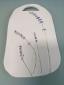 24. Piatto-serviformaggio in ceramica ad ingobbio, lunghezza cm 28 - 30 euro